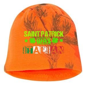 Saint Patrick Was Italian Kati - Camo Knit Beanie