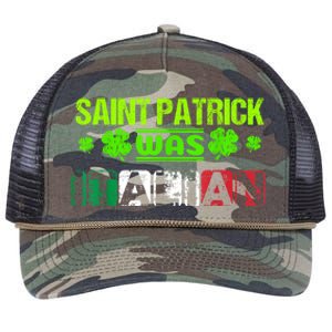 Saint Patrick Was Italian Retro Rope Trucker Hat Cap