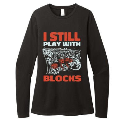 Still Play with Blocks Mechanic For Dad Grandpa Womens CVC Long Sleeve Shirt