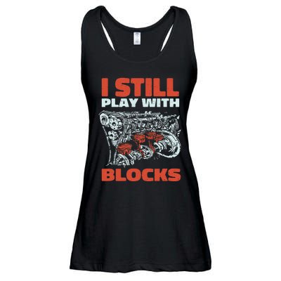 Still Play with Blocks Mechanic For Dad Grandpa Ladies Essential Flowy Tank