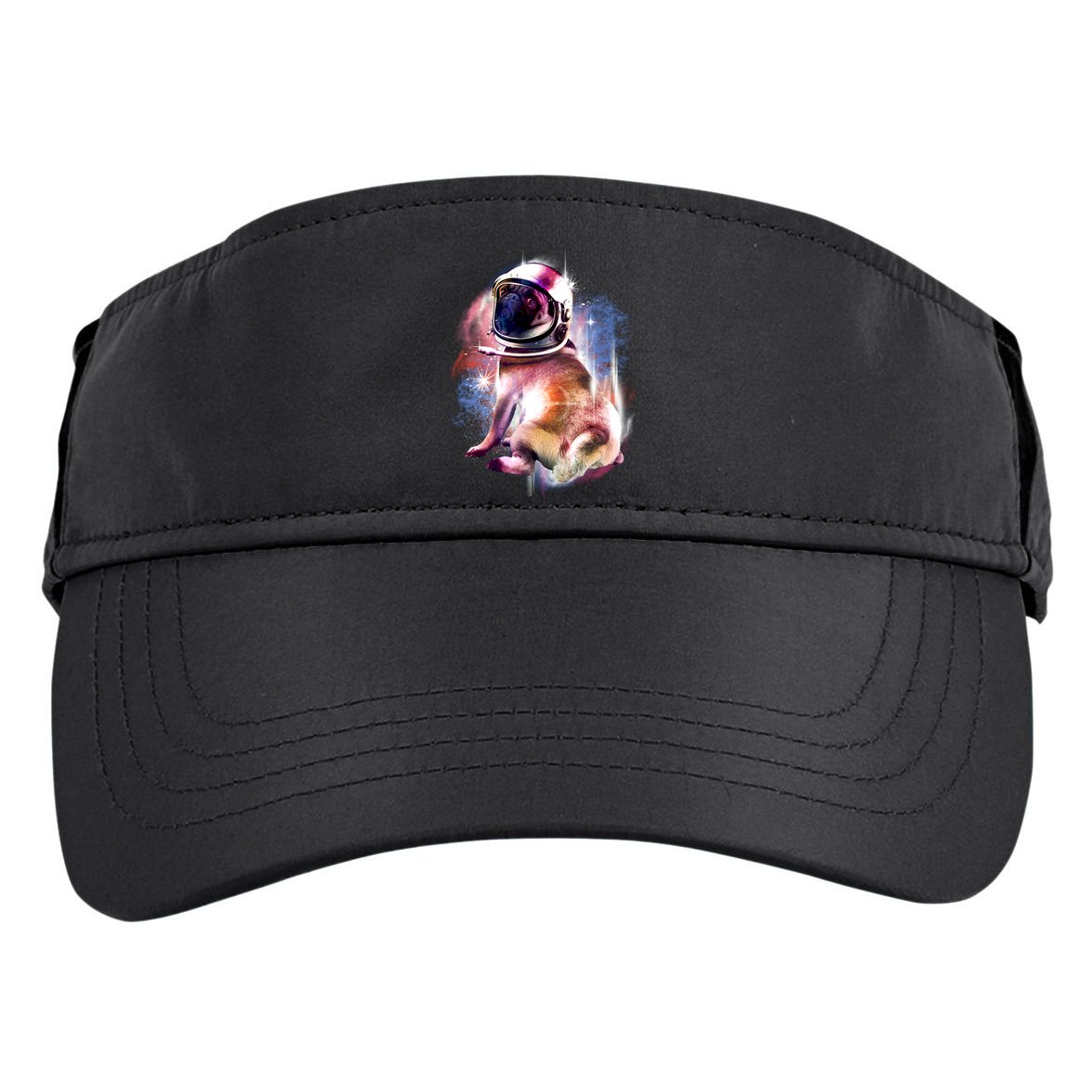 Space Pug Wearing Helmet Adult Drive Performance Visor