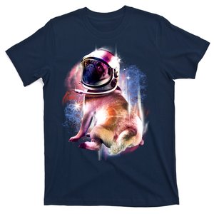 Space Pug Wearing Helmet T-Shirt