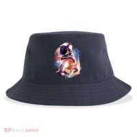 Space Pug Wearing Helmet Sustainable Bucket Hat