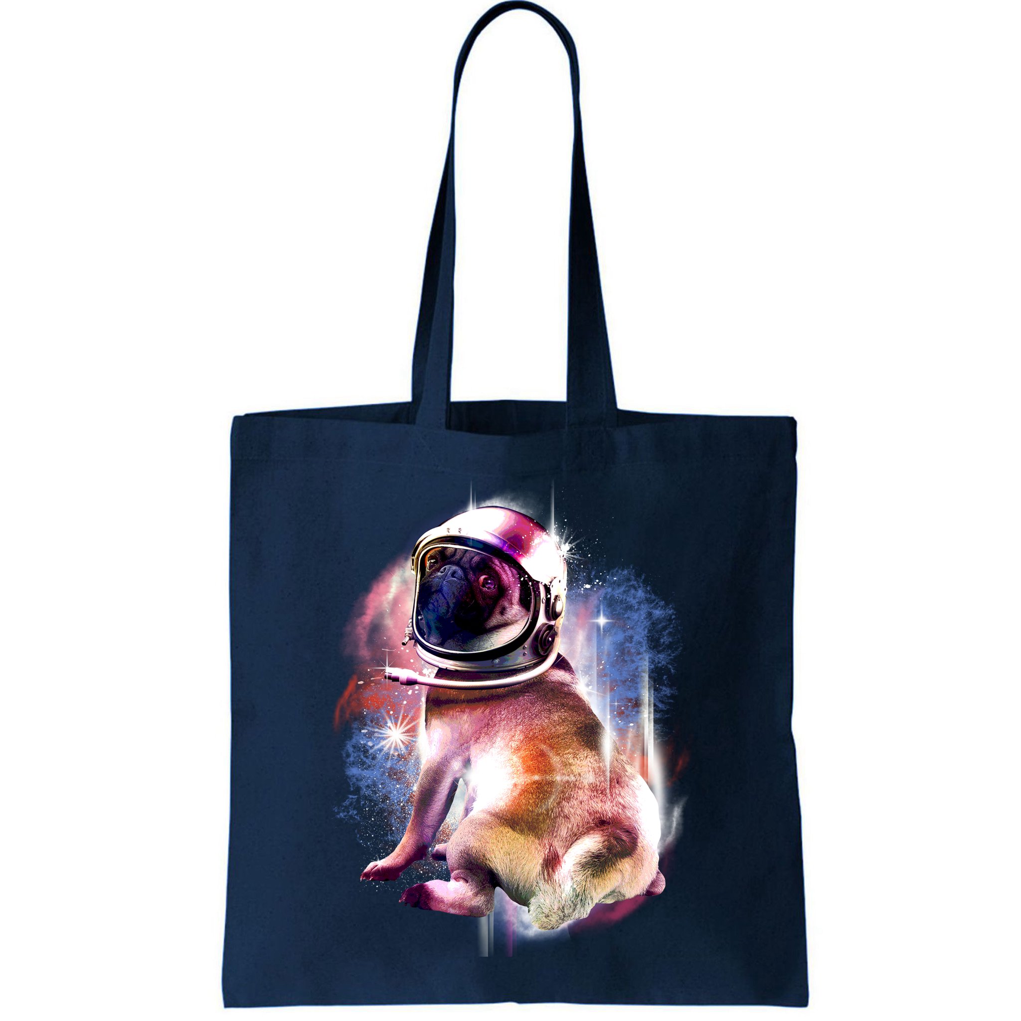 Space Pug Wearing Helmet Bag