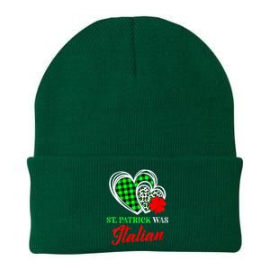 St Patrick Was Italian St Patrick's Day Funny Knit Cap Winter Beanie