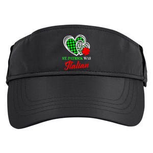 St Patrick Was Italian St Patrick's Day Funny Adult Drive Performance Visor