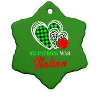 St Patrick Was Italian St Patrick's Day Funny Ceramic Star Ornament