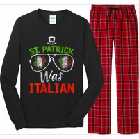 St Patrick Was Italian St Patrick's Day Funny Long Sleeve Pajama Set