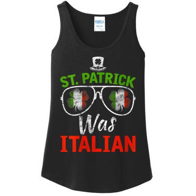 St Patrick Was Italian St Patrick's Day Funny Ladies Essential Tank