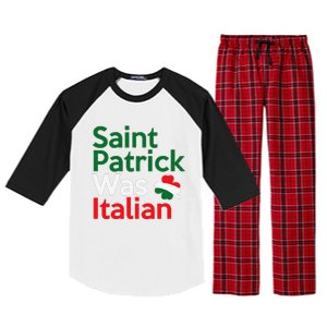 St. Patrick Was Italian Saint Patrick's Day Raglan Sleeve Pajama Set