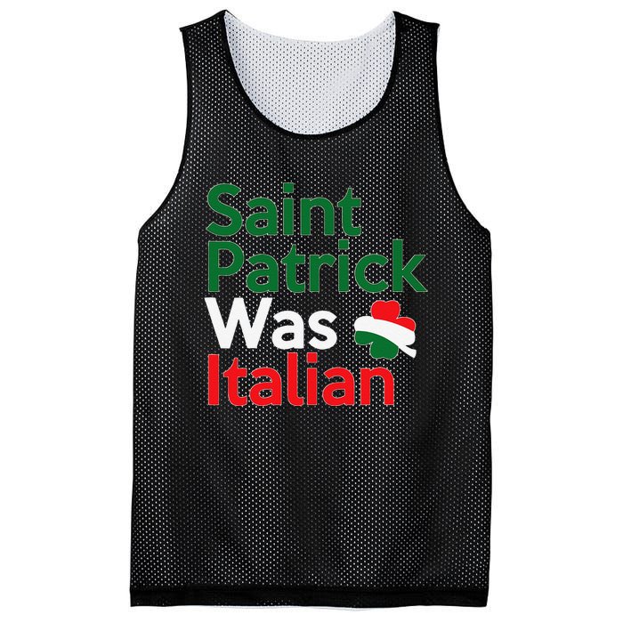 St. Patrick Was Italian Saint Patrick's Day Mesh Reversible Basketball Jersey Tank