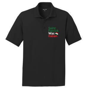 St. Patrick Was Italian Saint Patrick's Day PosiCharge RacerMesh Polo