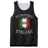 St Patrick Was Italian St Patrick's Day Funny Mesh Reversible Basketball Jersey Tank