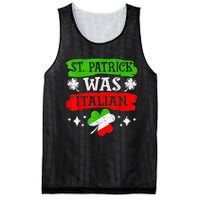 St Patrick Was Italian St Patrick's Day Funny Mesh Reversible Basketball Jersey Tank