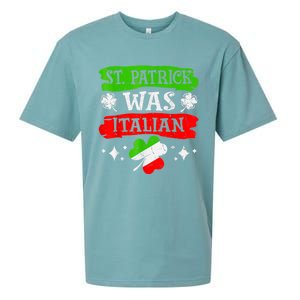 St Patrick Was Italian St Patrick's Day Funny Sueded Cloud Jersey T-Shirt