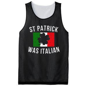 Saint Patrick Was Italian St. Patrick's Day Italy Mesh Reversible Basketball Jersey Tank