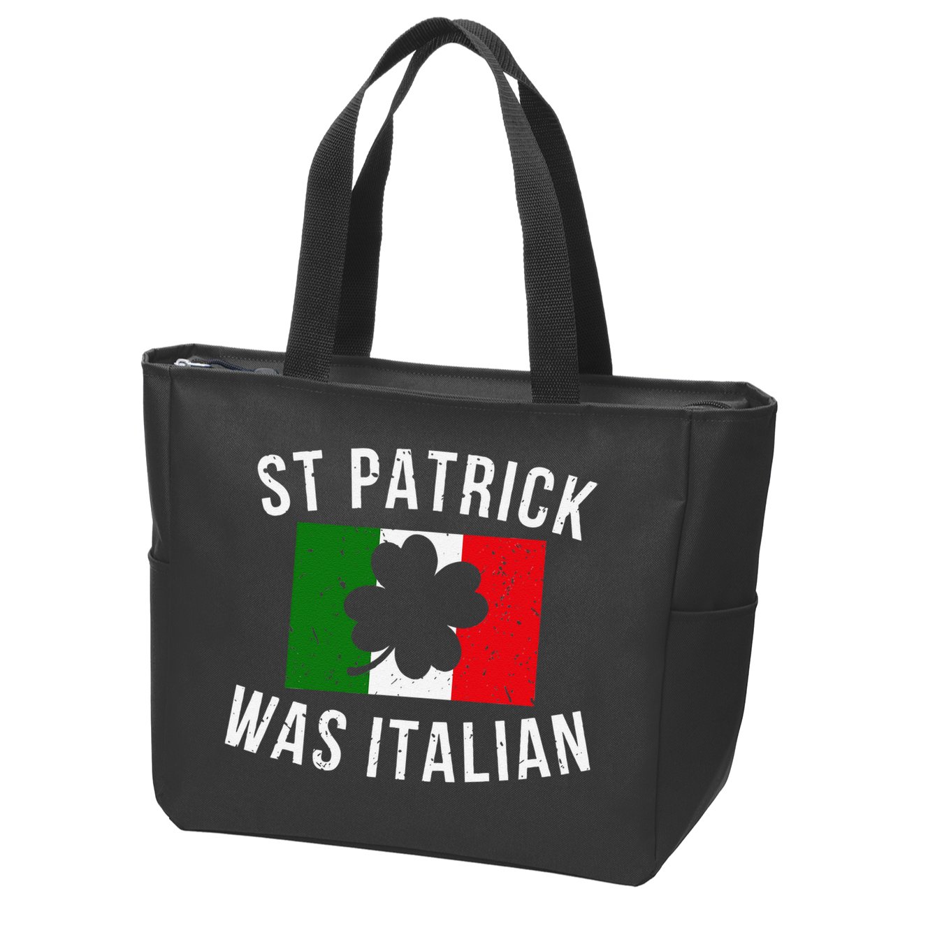 Saint Patrick Was Italian St. Patrick's Day Italy Zip Tote Bag