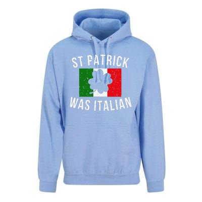 Saint Patrick Was Italian St. Patrick's Day Italy Unisex Surf Hoodie