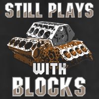 Still Plays With Blocks Gift Auto Drag Racing Car Gift 7 Panel Mesh Trucker Snapback Hat