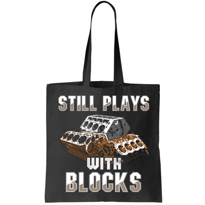 Still Plays With Blocks Gift Auto Drag Racing Car Gift Bag