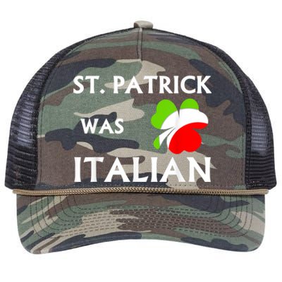 St Patrick Was Italian Retro Rope Trucker Hat Cap