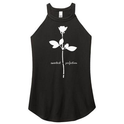 Sweetest Perfection White Design Women’s Perfect Tri Rocker Tank