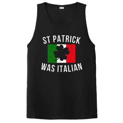 Saint Patrick Was Italian St. Patrick's Day Italy PosiCharge Competitor Tank