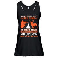 Some People Wait Life Time To Meet Their Favorite Hunting Buddy Mine Calls Me Da Ladies Essential Flowy Tank