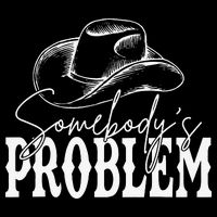Somebody's Problem Western Country Cow Morgan Fan Cooling Performance Crew T-Shirt