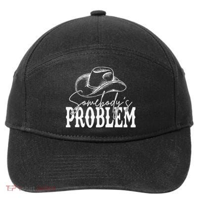 Somebody's Problem Western Country Cow Morgan Fan 7-Panel Snapback Hat