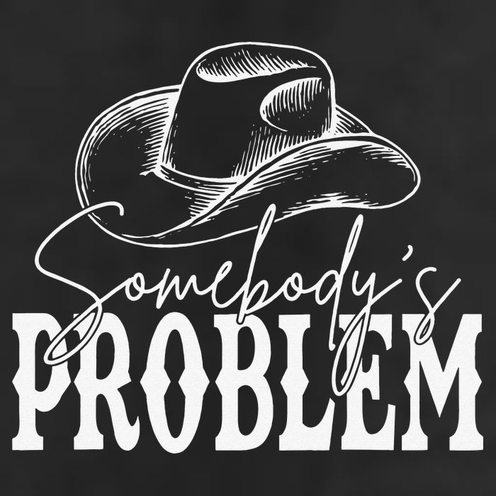 Somebody's Problem Western Country Cow Morgan Fan Adult Drive Performance Visor