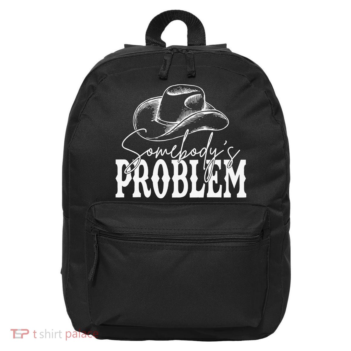 Somebody's Problem Western Country Cow Morgan Fan 16 in Basic Backpack