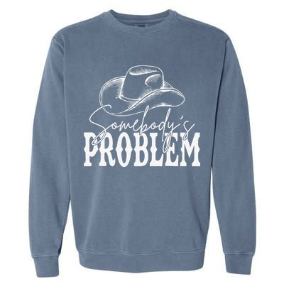 Somebody's Problem Western Country Cow Morgan Fan Garment-Dyed Sweatshirt
