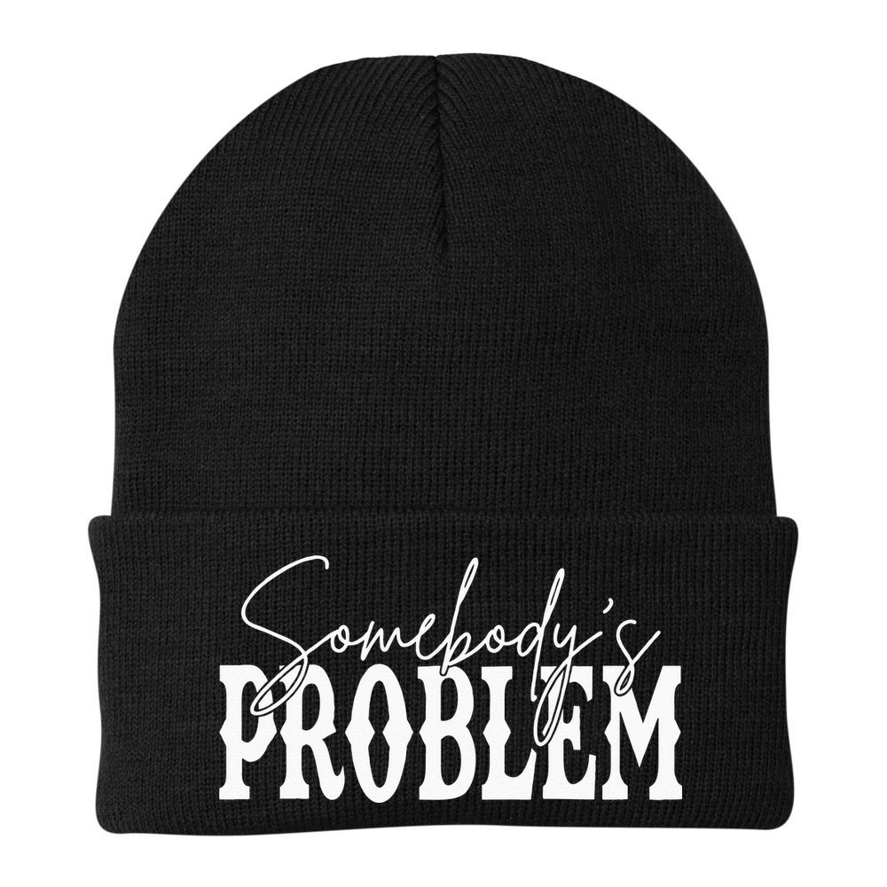 Somebodys Problem Western Country Cowboy Morgan Fan Beanie