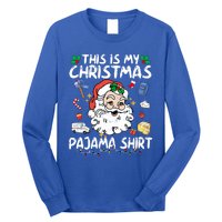 Santa Postal Worker Delivery This Is My Christmas Pajama Gift Long Sleeve Shirt