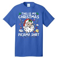 Santa Postal Worker Delivery This Is My Christmas Pajama Gift Tall T-Shirt