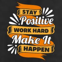 Stay Postive Work Hard Make It Happen Adult Drive Performance Visor