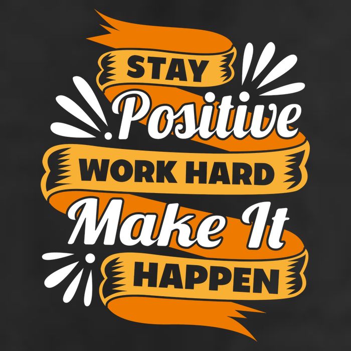 Stay Postive Work Hard Make It Happen Adult Drive Performance Visor
