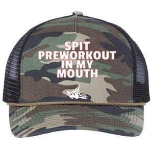 Spit Pre Workout In My Mouth Spit Preworkout In My Mouth Retro Rope Trucker Hat Cap