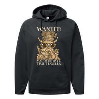 Steam Punk Wanted Mad Scientist And Time Traveler Steampunk Performance Fleece Hoodie