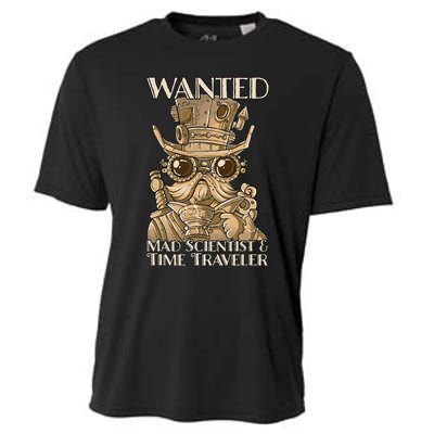 Steam Punk Wanted Mad Scientist And Time Traveler Steampunk Cooling Performance Crew T-Shirt