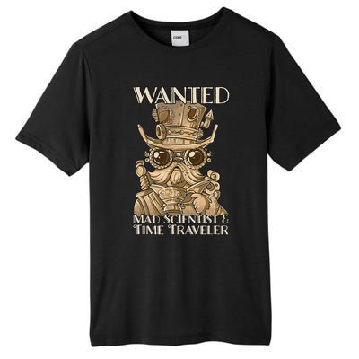 Steam Punk Wanted Mad Scientist And Time Traveler Steampunk Tall Fusion ChromaSoft Performance T-Shirt