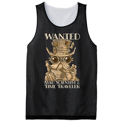 Steam Punk Wanted Mad Scientist And Time Traveler Steampunk Mesh Reversible Basketball Jersey Tank