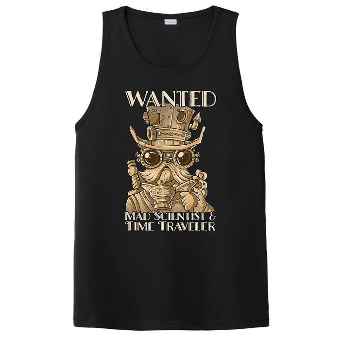 Steam Punk Wanted Mad Scientist And Time Traveler Steampunk PosiCharge Competitor Tank