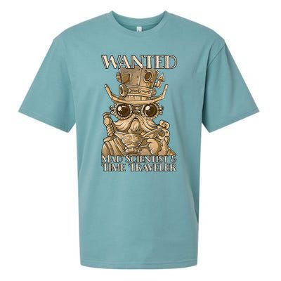 Steam Punk Wanted Mad Scientist And Time Traveler Steampunk Sueded Cloud Jersey T-Shirt