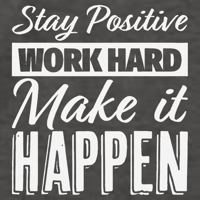 Stay Positive Work Hard Make It Happen Motivational Vector Backpack