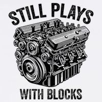 Still Plays With Blocks Workbench And Mechanics And Builders Flat Bill Trucker Hat