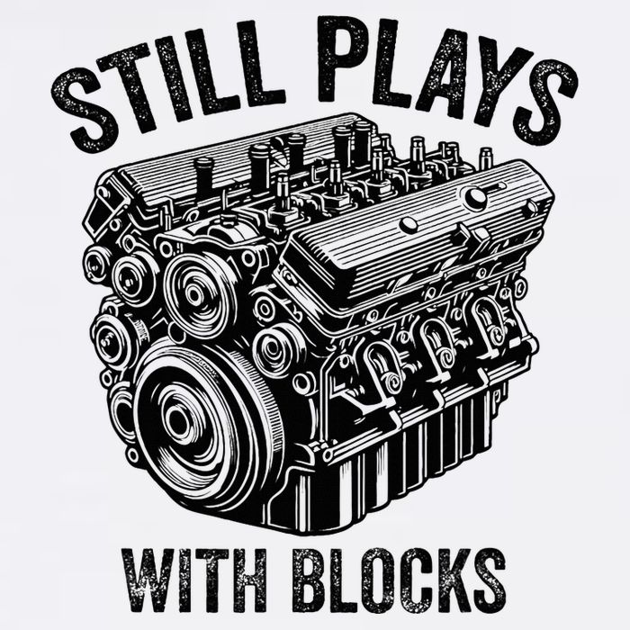 Still Plays With Blocks Workbench And Mechanics And Builders Flat Bill Trucker Hat