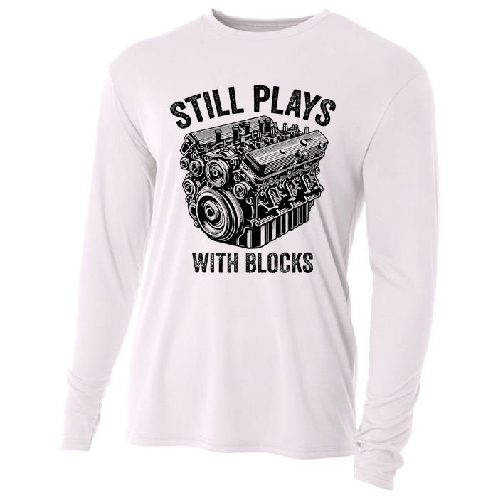 Still Plays With Blocks Workbench And Mechanics And Builders Cooling Performance Long Sleeve Crew