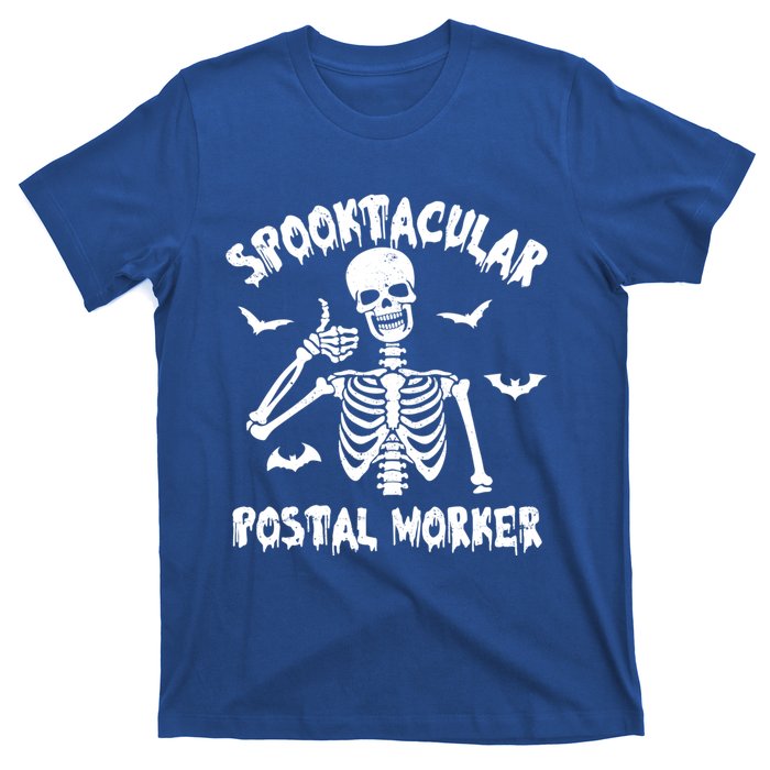 Spooktacular Postal Worker Funny Skeleton Halloween Gift T-Shirt